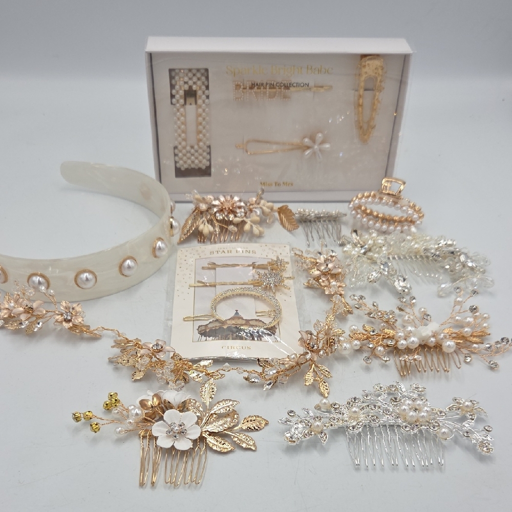 Elegant Gold and Silver Hair Accessories